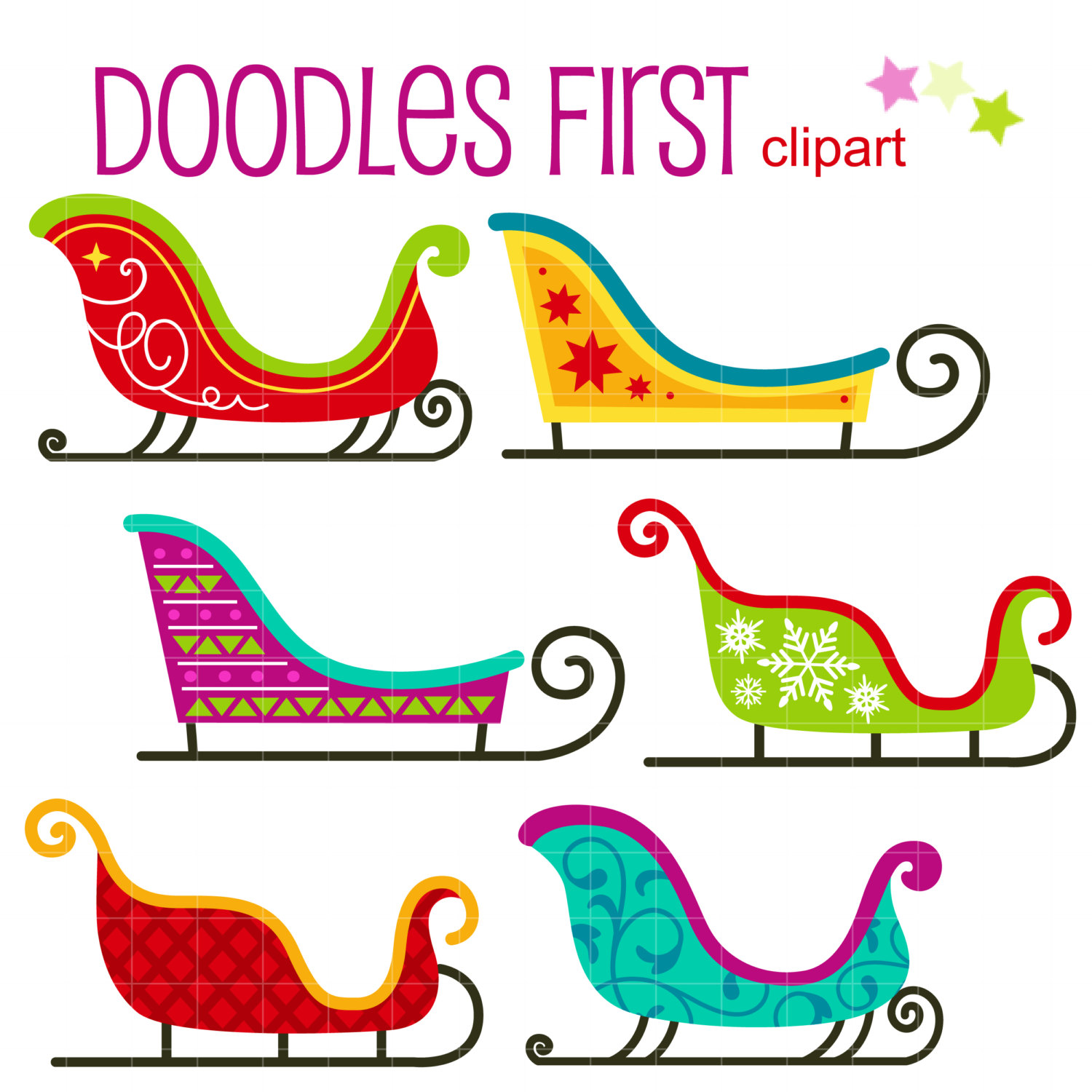 Sleigh images clip art
