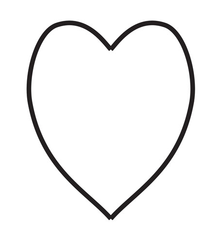 Heart Shaped Outline - ClipArt Best
