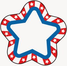 Red white blue stars clipart