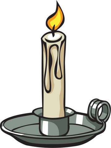 Cartoon Of The Candle Holders Clip Art, Vector Images ...