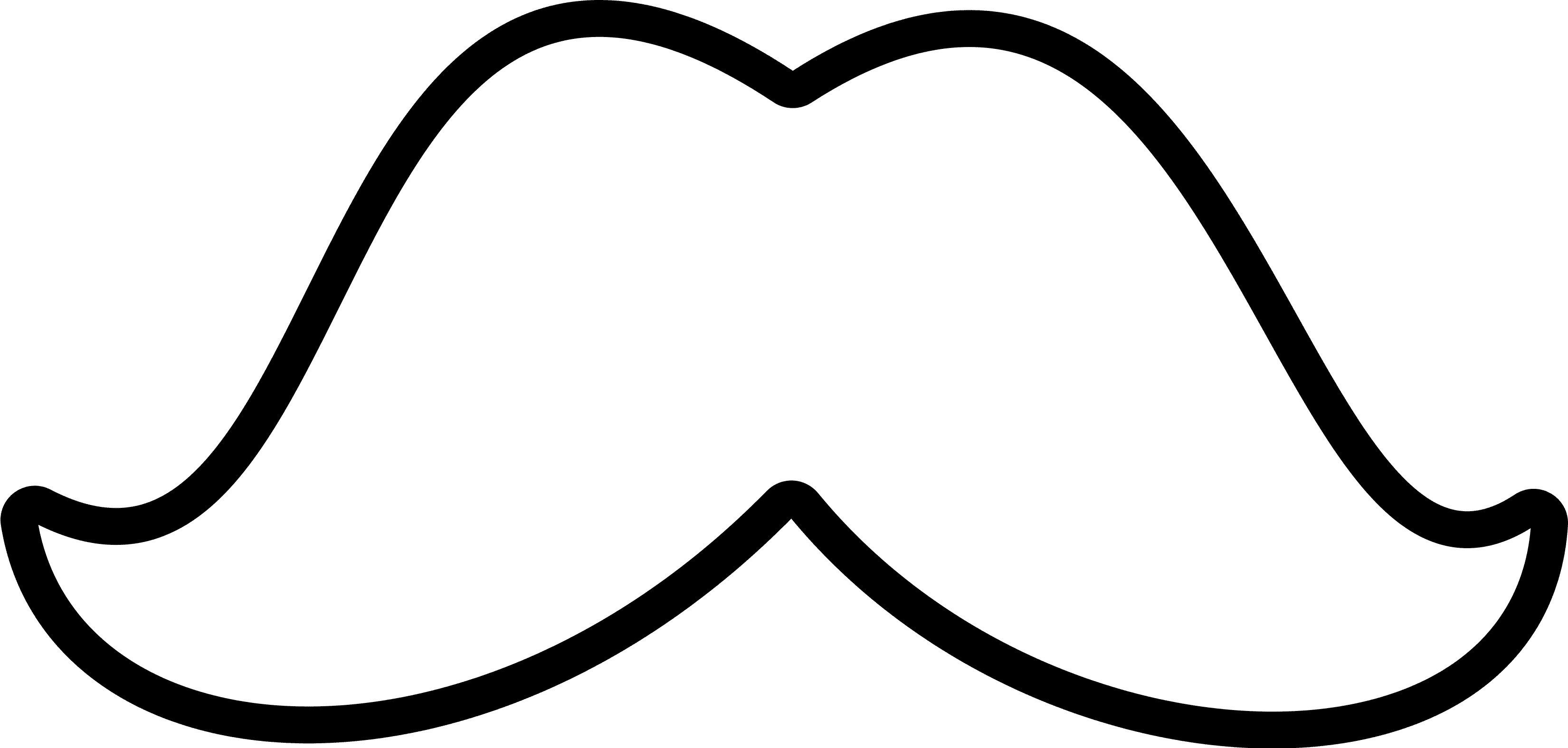 White moustache clipart