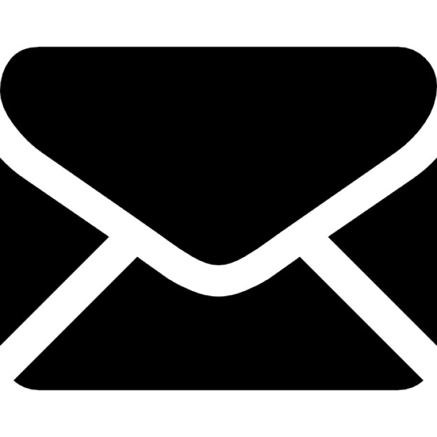Black back closed envelope shape Icons | Free Download