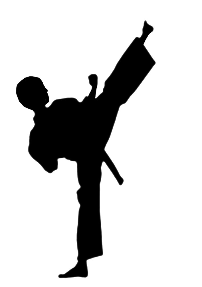 Karate Silhouette Clipart