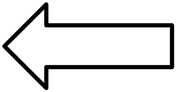 Fun arrow clipart black and white