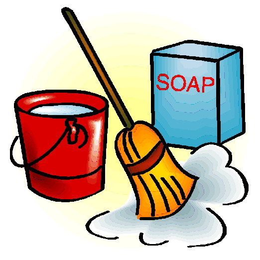 Cleaning materials clipart