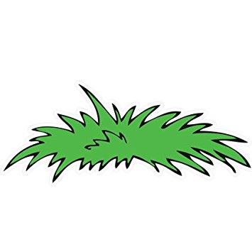 Amazon.com: HWJ01246 Cartoon Grass 36 Inch Vinyl Wall Graphic ...