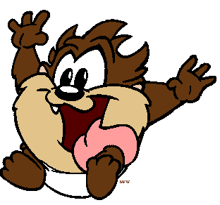 Baby Looney Tunes Taz Clipart