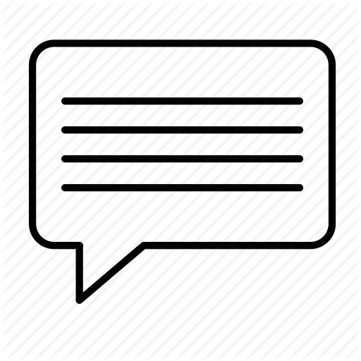 Bubble, communicate, lines, speech icon | Icon search engine