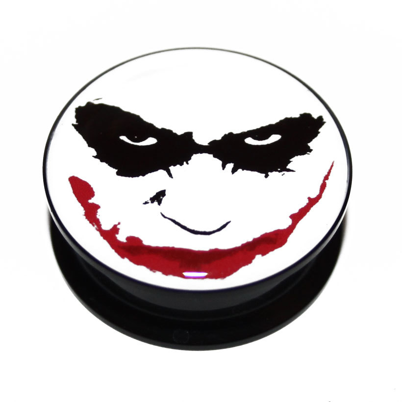 Eros: Plugs and Tunnels - Acrylic PMMA Screw-Fit Batman The Joker ...