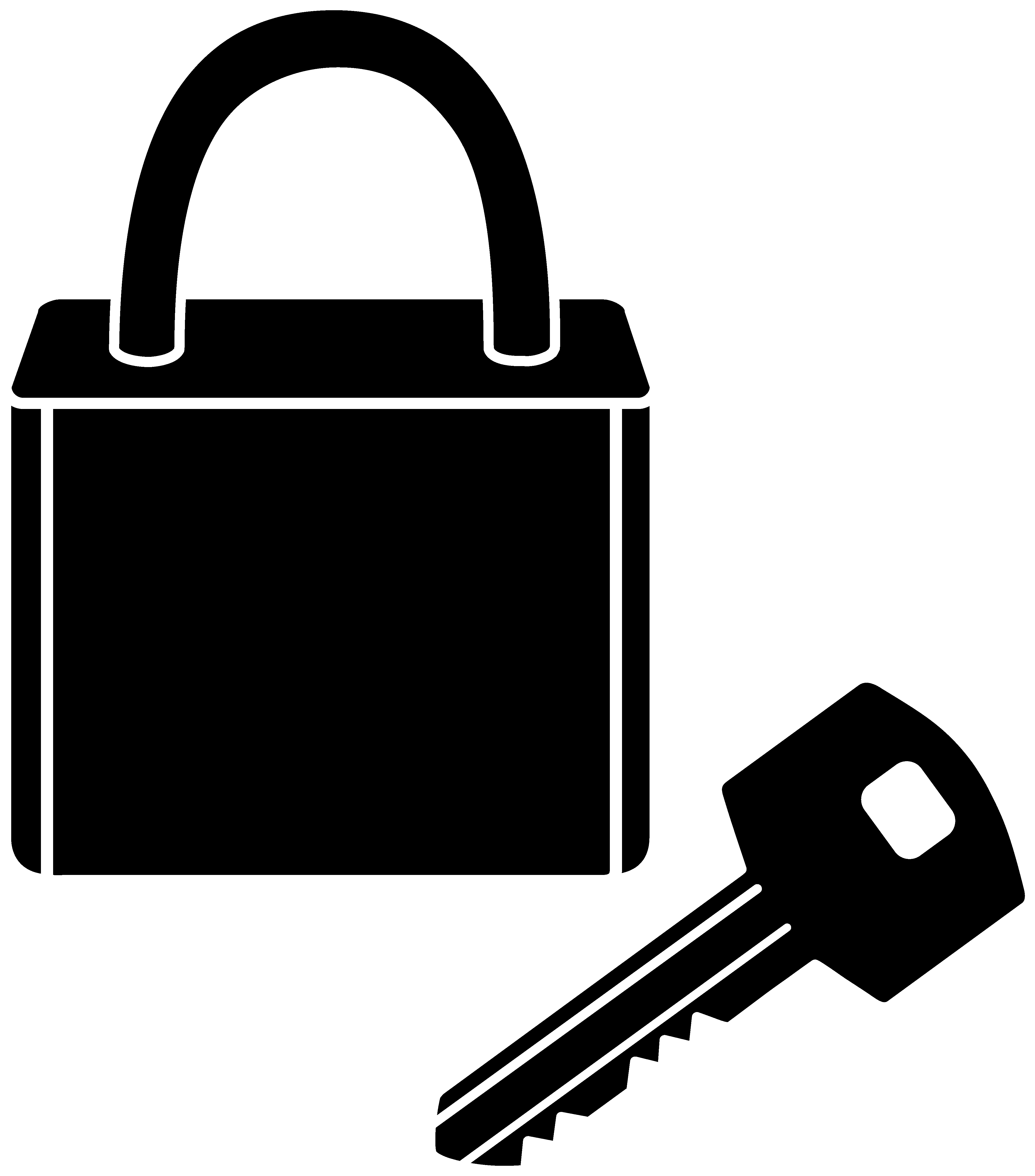 Lock Black And White Clipart