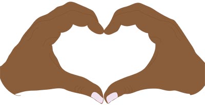Hands heart clipart