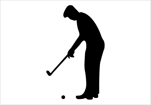 Golf Silhouette Clipart