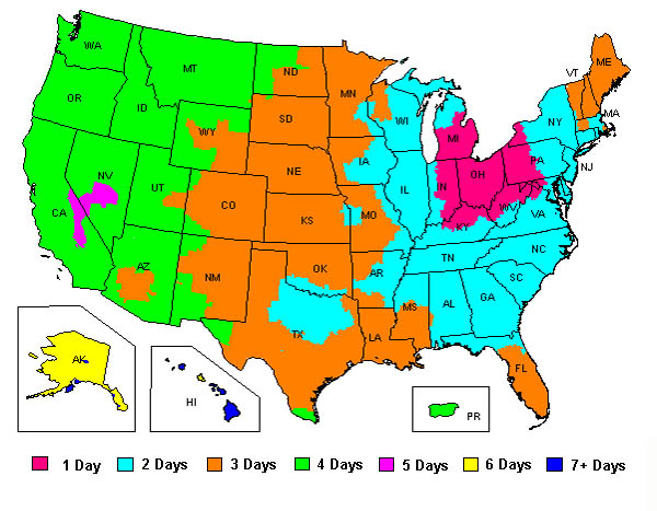 Printable Usa Time Zone Map - ClipArt Best