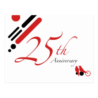 25 Wedding Anniversary Postcards | Zazzle