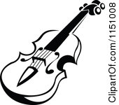 Violin 6 Black And White Viola Or Fiddle Violin 3 Black And White ...