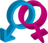 Male and female symbols clip art