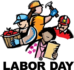 Labor day school closed clipart