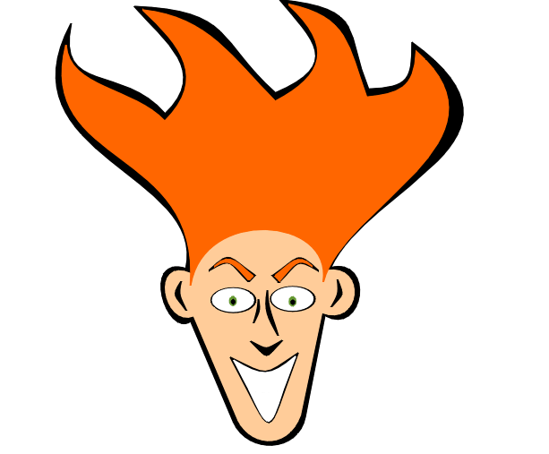 Hair On Fire Clipart