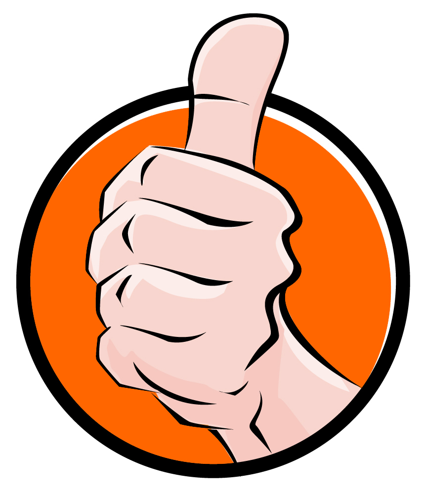 Good job thumbs up clipart
