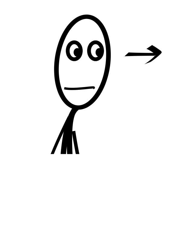 AL_look-right vector clip art download free - Clipart-