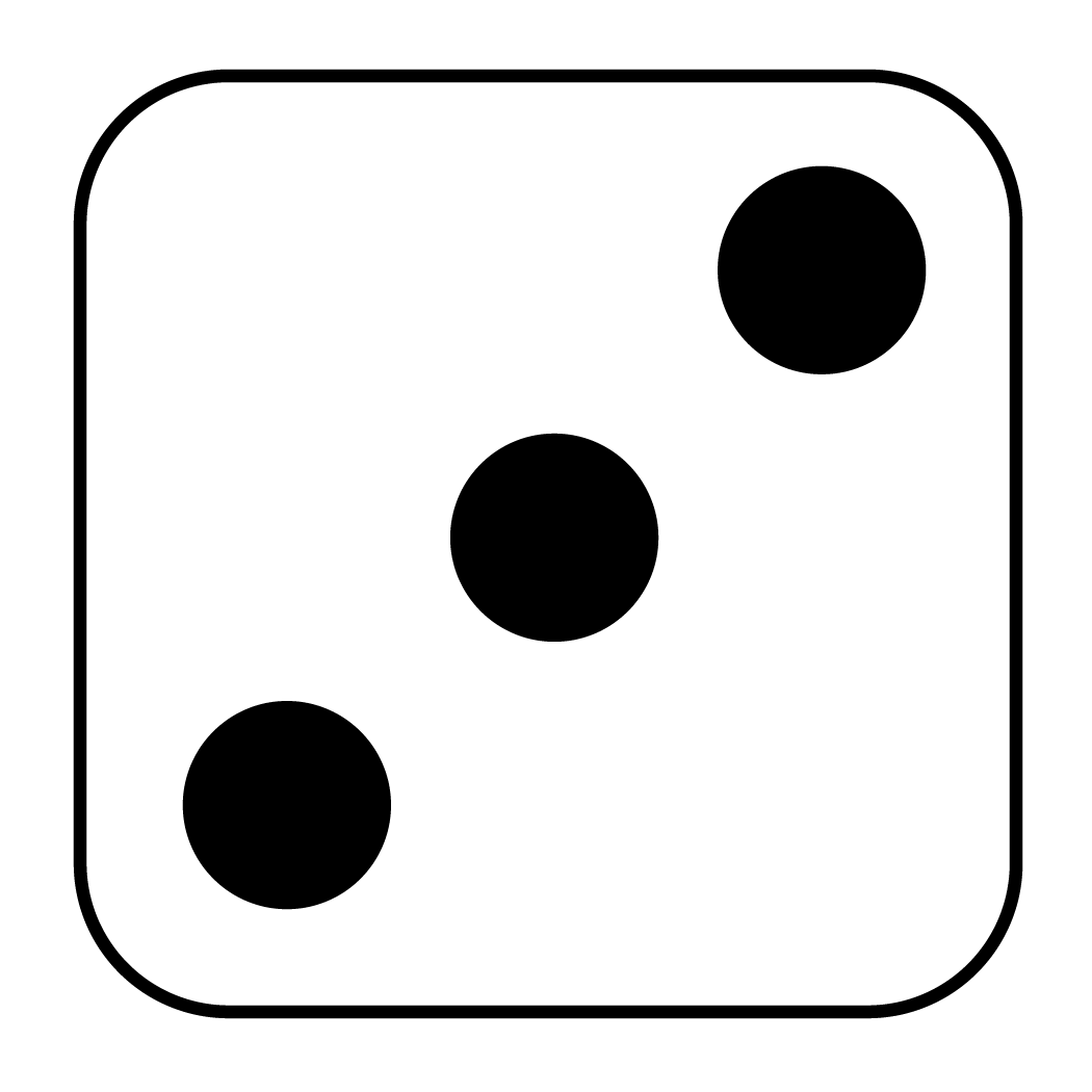8 Dots Dice Clipart