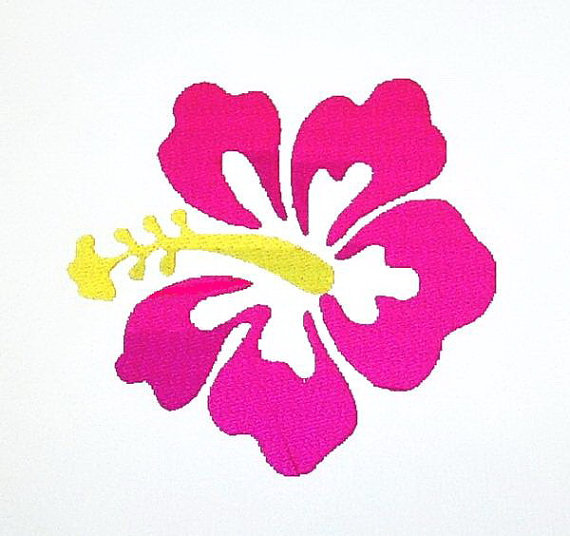 Hibiscus embroidery | Etsy