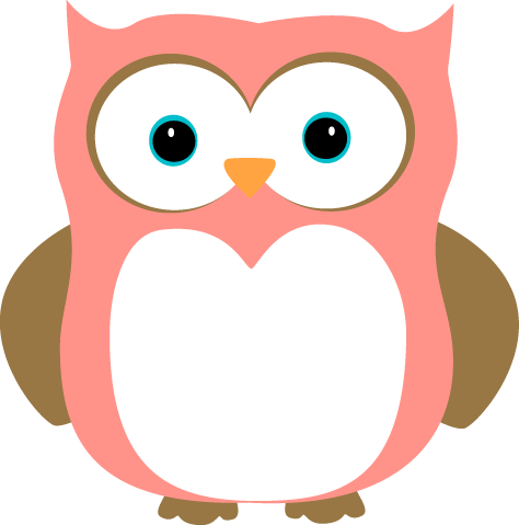Pink clipart owl