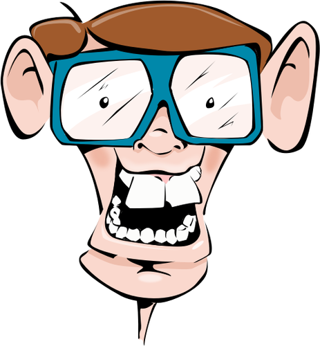 Cartoon nerd | Public domain vectors
