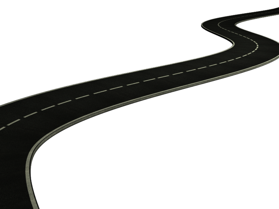 Free road map clipart black and white