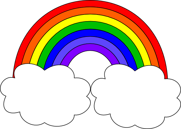 Best Photos of Rainbow Cloud Drawing - Rainbow with Clouds Clip ...