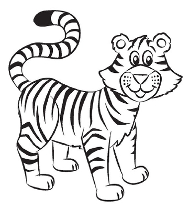 Tiger Line Drawing Clipart - Free to use Clip Art Resource - ClipArt ...