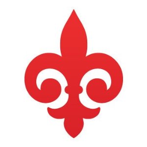 Amazon.com - Fleur De lis logo symbol... Red (04 X 3.1 inch) ZK6ZE