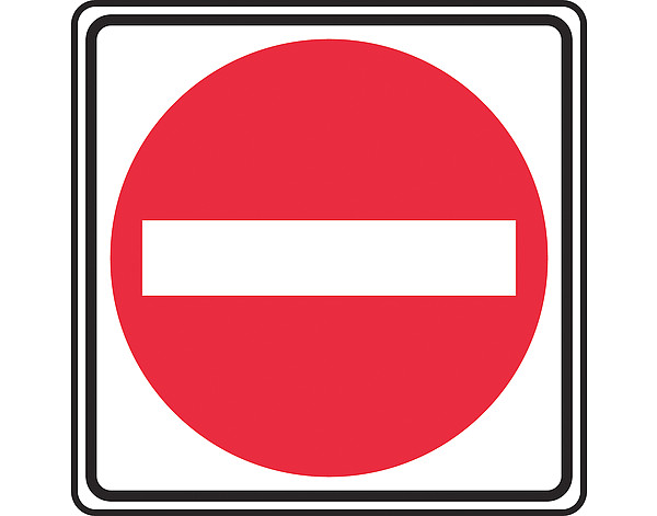 SIGN TRAFFIC DO NOT ENTER SYMBOL by ACCUFORM SIGNS | Stop/Slow ...