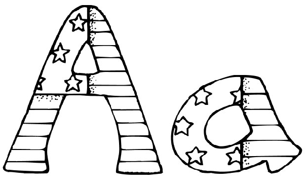 Patriotic Alphabet Coloring Pages Free Printable Download ...