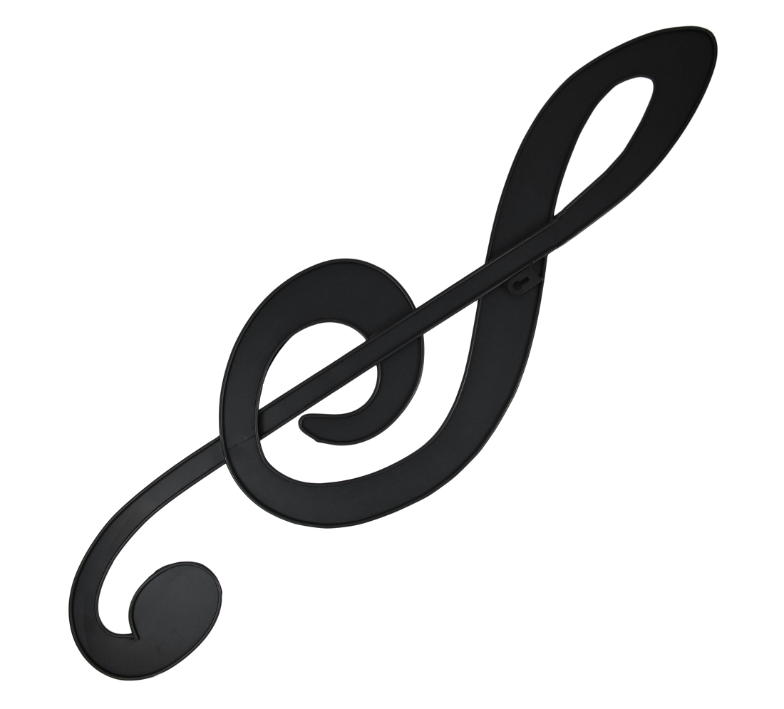 Brown Enamel Musical Treble Clef Wall Hanging Music