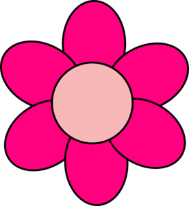Pink Flower Clip Art - vector clip art online ...