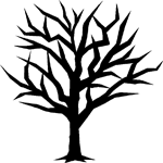 Oak Tree Without Leaves Sticker - Car Stickers
