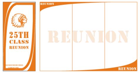 Reunion Basics - A Cheap Class Reunion Tri-Fold Brochure - Template 7