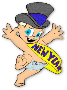 Free New Year Graphics - Fireworks - Baby New Year