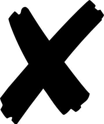 X Mark X clip art vector, free vectors
