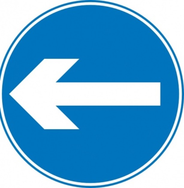 Road arrow sign clip art | Download free Vector