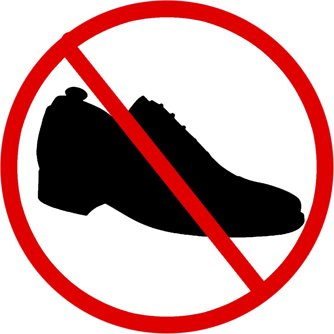 No Shoes Sign Printable