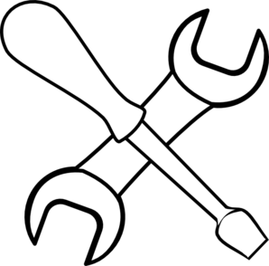 Construction Tools Clipart Black And White - Free ...