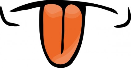 Mouth With Tongue clip art Free vector in Open office drawing svg ...