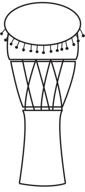 djembé Colouring Pages