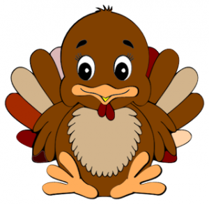 Cute turkey clipart free