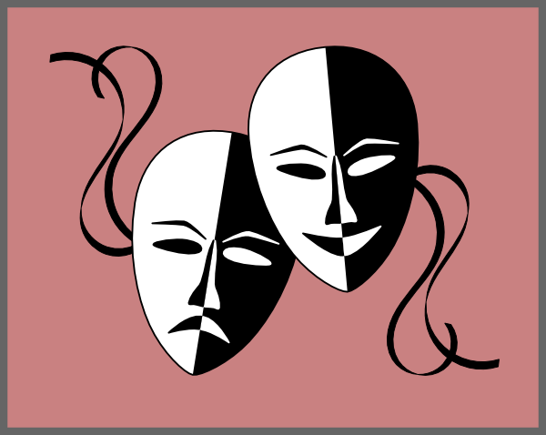 Theatre Masks Clip Art - vector clip art online ...