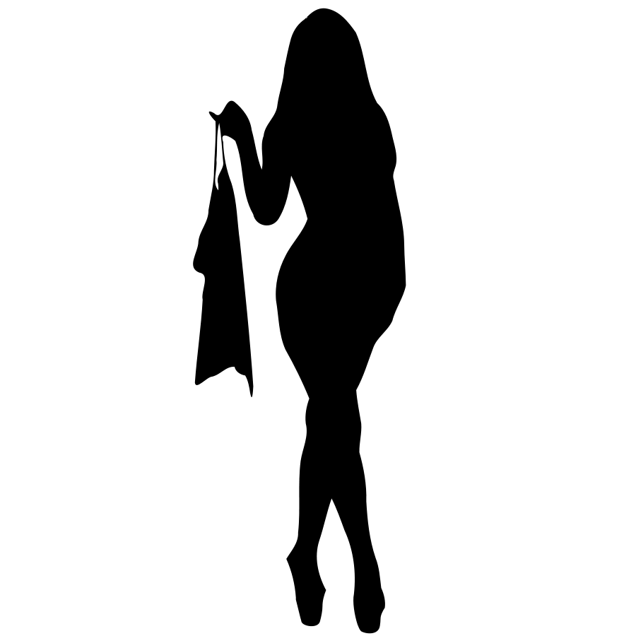 Silhouette woman clipart