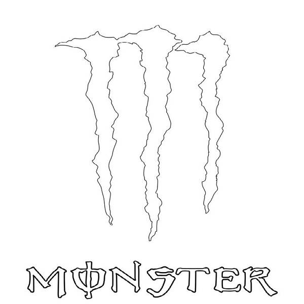 Dibujo De Monster Energy Para Pintar   ClipArt Best
