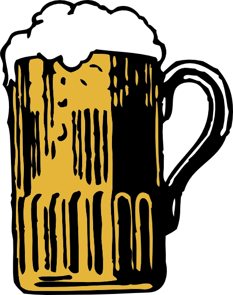 Foamy Mug Of Beer clip art Free Vector